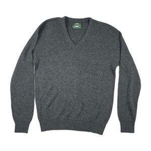 Jantzen Made In USA Vintage Men's Size Medium Gray Wool Pullover Sweater